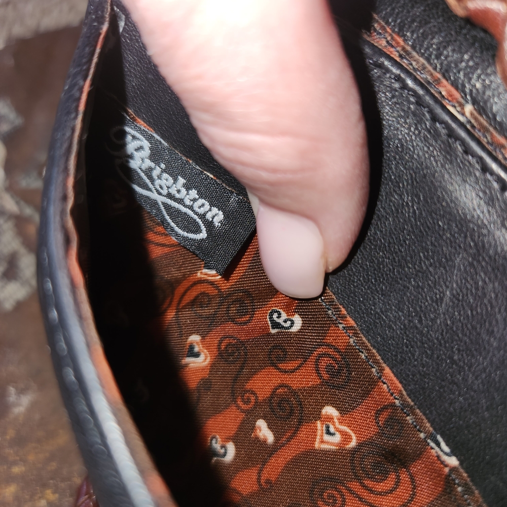 Brighton Two-Tone Leather Crossbody Bag - Picture 6 of 11
